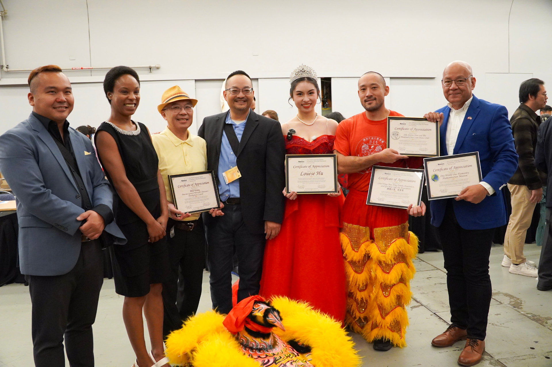Presenters and performers with certificates at the 81st NACIVT closing ceremony