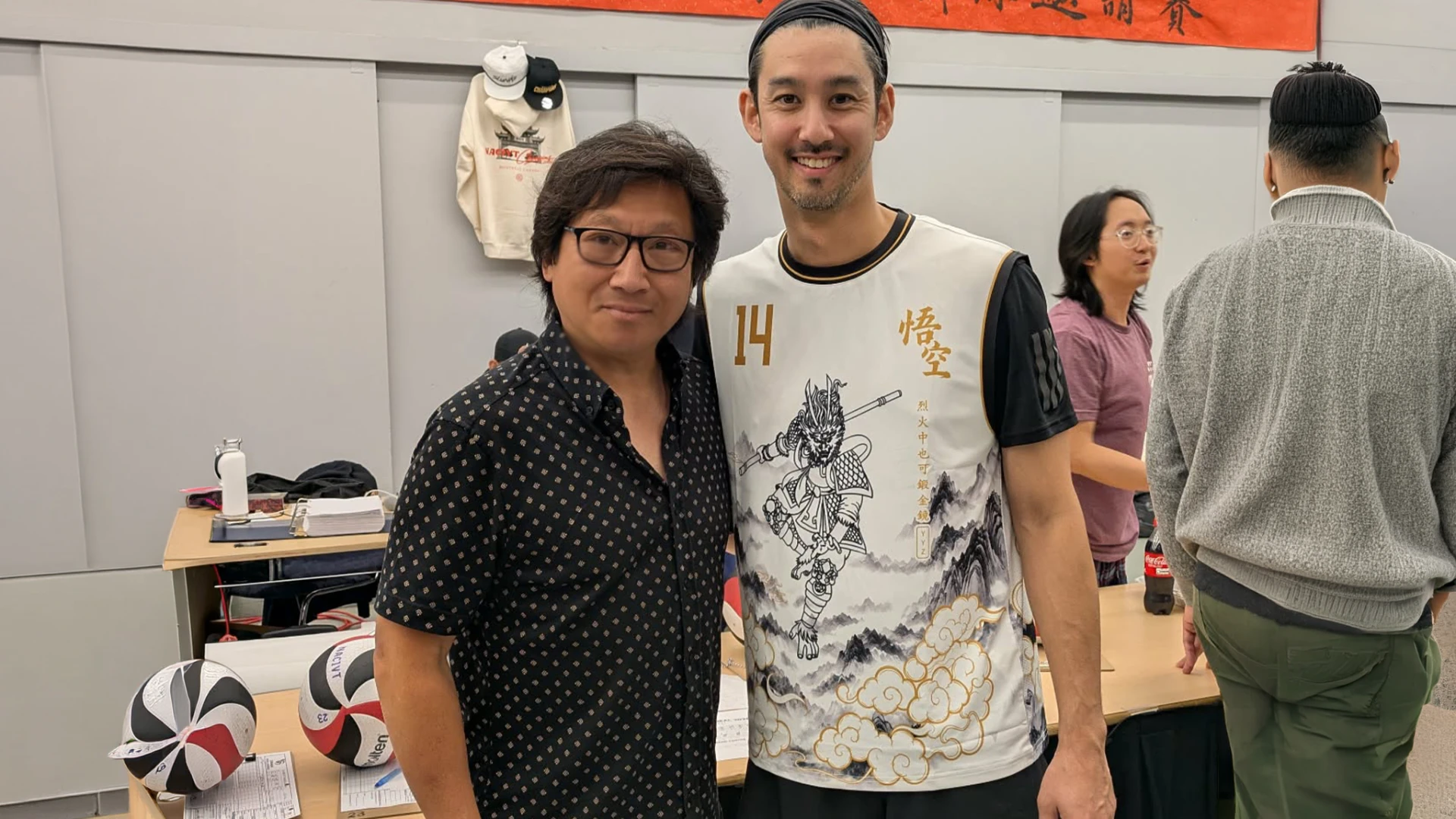 Meeting a tournament player at the 81st NACIVT in Montreal